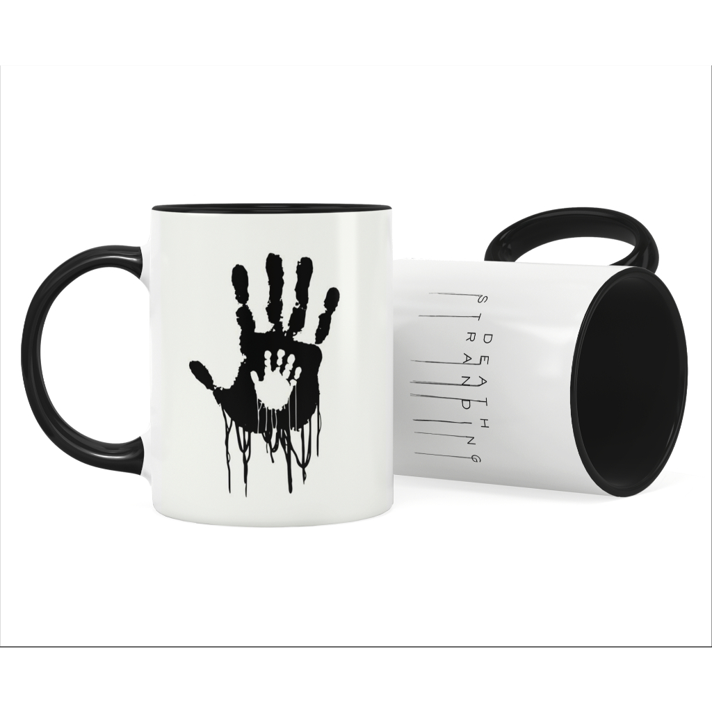 Caneca Gamer Death Stranding Símbolo Mão