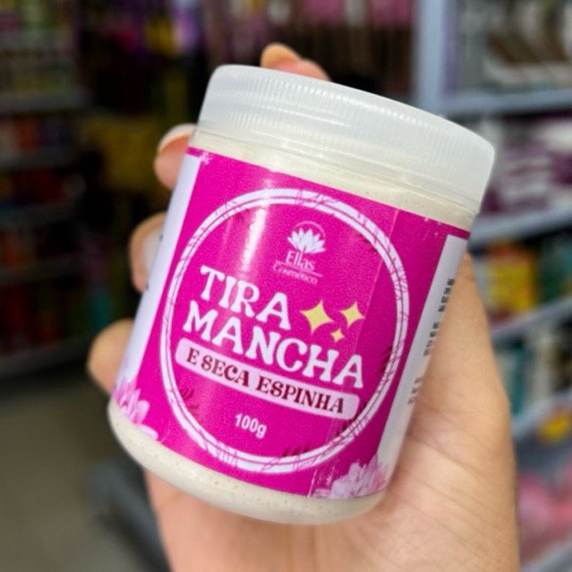 TIRA MANCHA E SECA ESPINHA 100g ELLAS-NOVA EMBALAGEM | Shopee Brasil