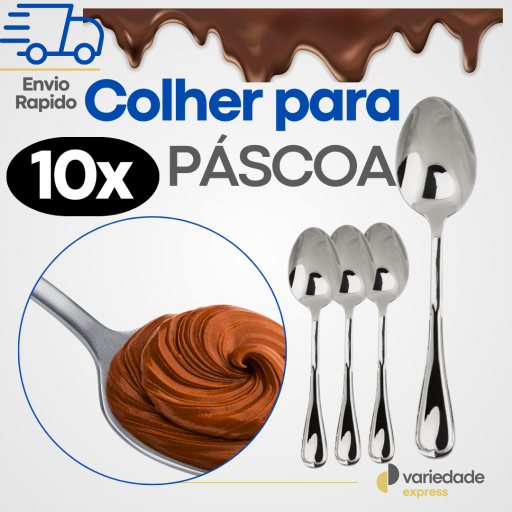 Kit 10 Colheres Perfeita para Saborear seu Ovo de Colher – 18cm ...