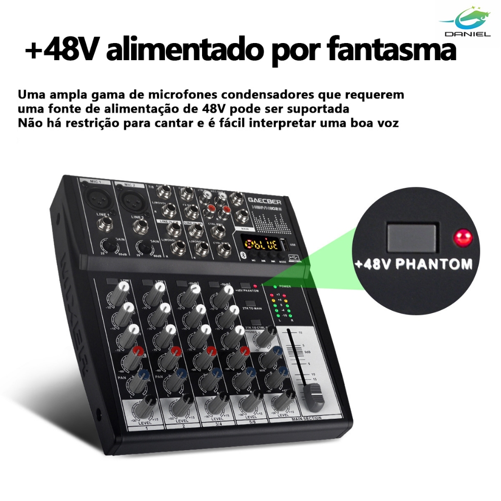Avançado portátil 8-Channel Smart Tuner Live Reverb Beautification ...