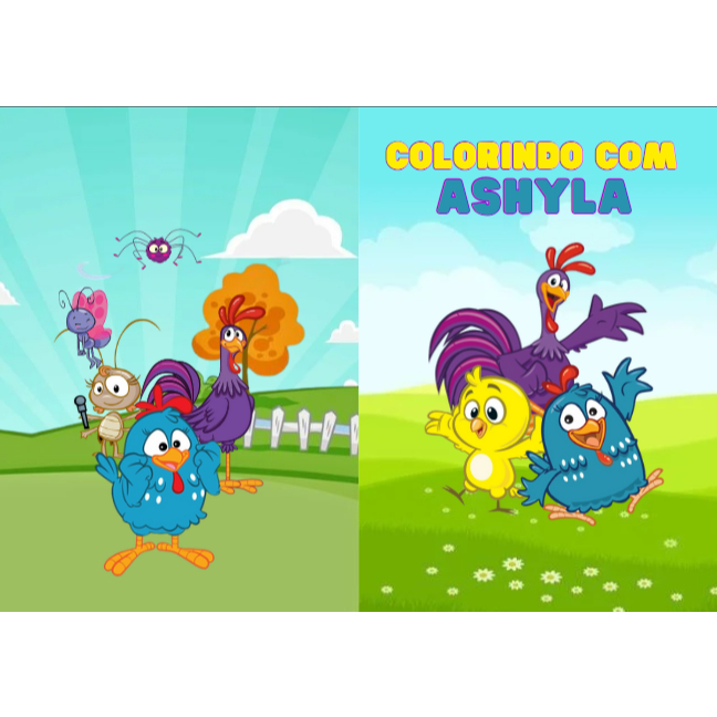 Livrinho de colorir Personalizado Galinha Pintadinha | Shopee Brasil