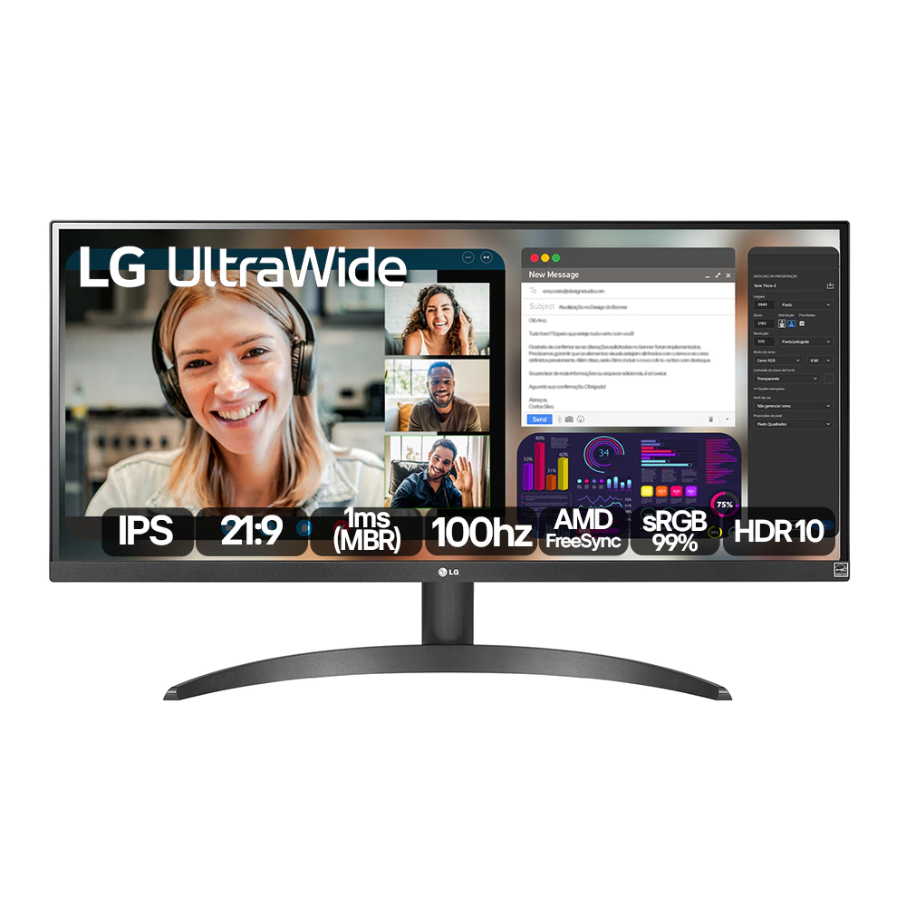 Monitor Gamer Safe Gamer 27 Full HD 100Hz 5MS HDMI VGA VA Preto