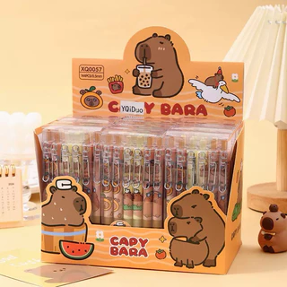 Kit 6/12/24 peças canetas Capivara esferográfica de click