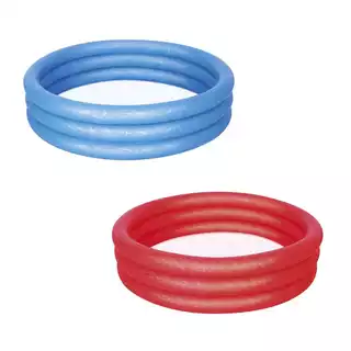 Piscina Inflável Infantil 140L Play 3 Anéis 1,02m x 25cm Duas Cores Bestway em Oferta na Shopee