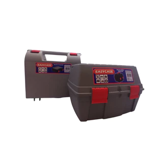 KIT MALETA STANDARD CINZA E MALETA SERRA MARMORE CINZA COM TRAVAS VERMELHAS
