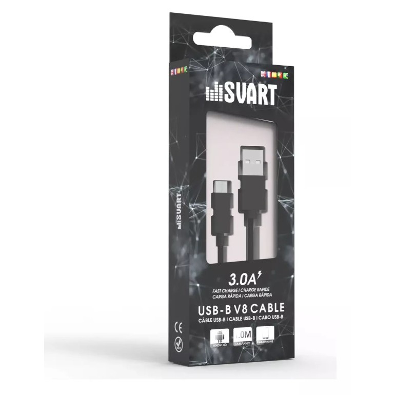 Cabo Usb Tipo B V8 1m Preto Svart TechOne lançamento original | Shopee ...