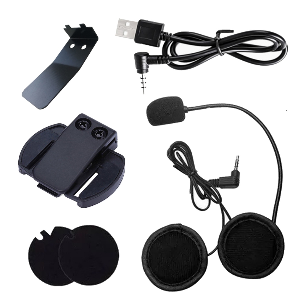 V6 V4 Motocicleta Fone De Ouvido Cabo USB Interfone Capacete Intercomunicador Clip Acessórios Para V6