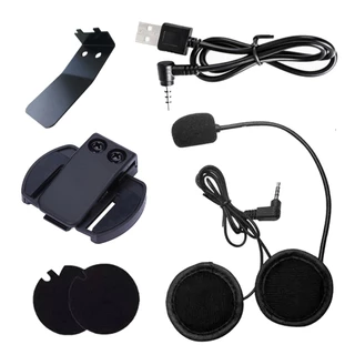 V6 V4 Motocicleta Fone De Ouvido Cabo USB Interfone Capacete Intercomunicador Clip Acessórios Para V6