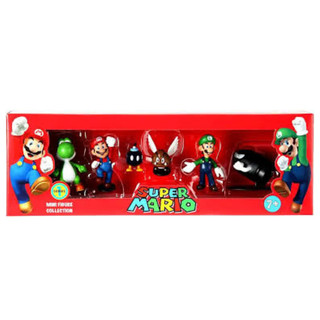 super mario mini figure collection (com caixa) em Oferta na Shopee