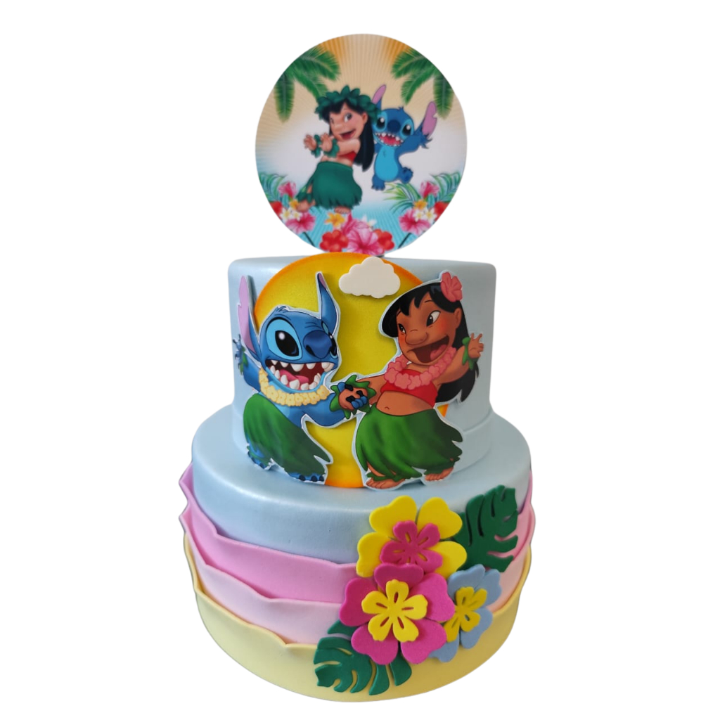 BOLO FAKE LILO E STITCH ROSA | Shopee Brasil