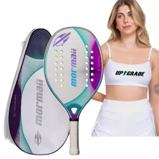 RAQUETE MORMAII BEACH TENNIS VITÓRIA MARQUESINI + CAPA PROTETORA + TOP EXCLUSIVO UPGRADE MULTISPORTS em Oferta na Shopee
