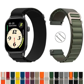 Pulseira 22mm De Nylon Alpinista para Smartwatch Zeblaze GTS 3 GPS Macia Leve compativel pinos Engate