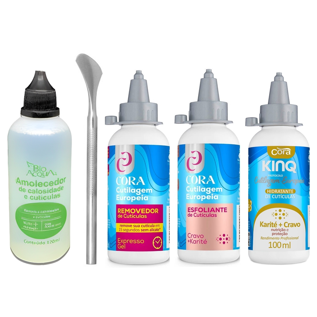 Amolecedor de Calosidade e Cutículas BIO ACQUA+222+Kit Cutilagem ...