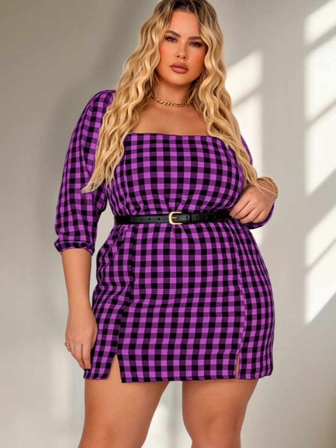 Vestido Xadrez Duna Feminino Plus Size Festa Junina São João