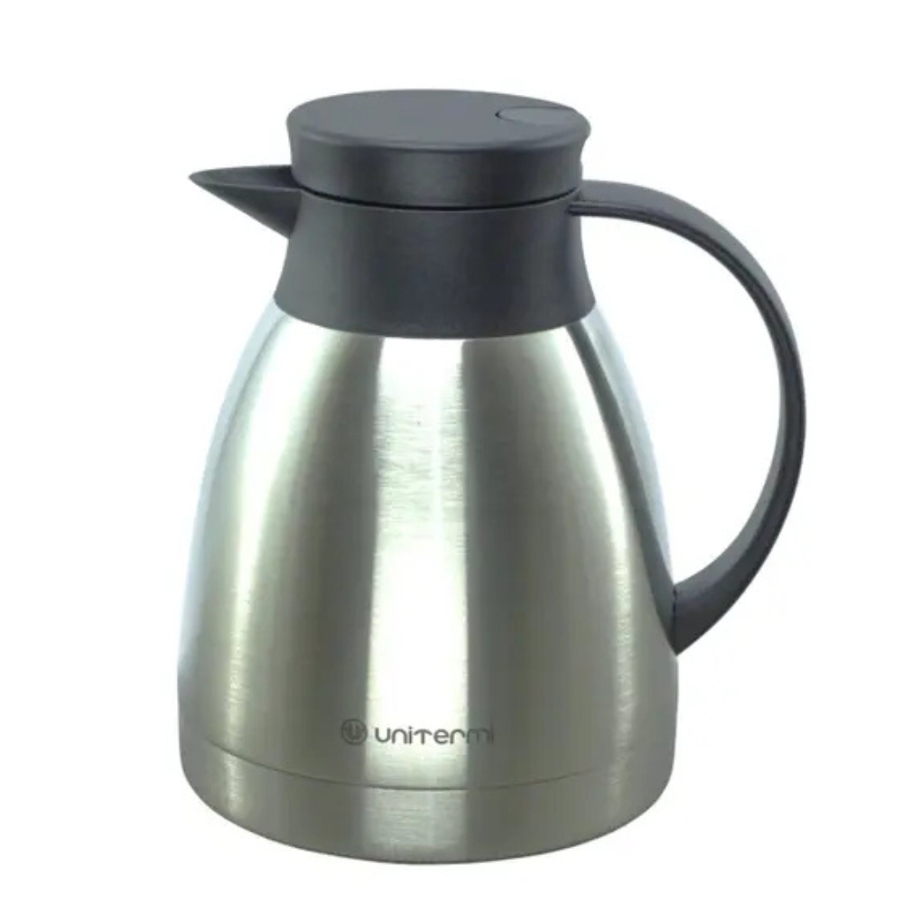 Garrafa Térmica Unitermi Paris 1L c Gatilho Bule Inox