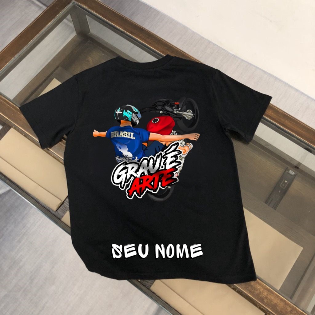 Camisa Masculina Grau É Arte #244 Personalizada Com Seu Nome Alta ...