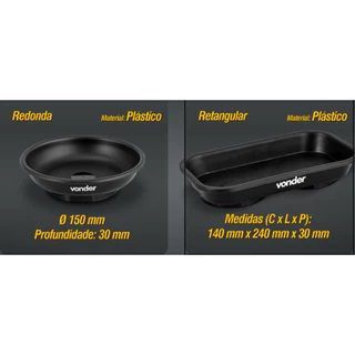 Bandeja magnética, plástica, com base magnética VONDER