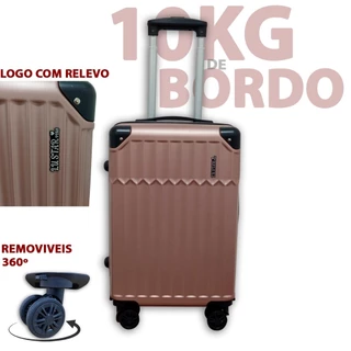 Mala de bordo 10KG Padrão ANAC 55cm Com Roda 360 Mala De Viagem 10 Kilos ABS Com Senha Promocao