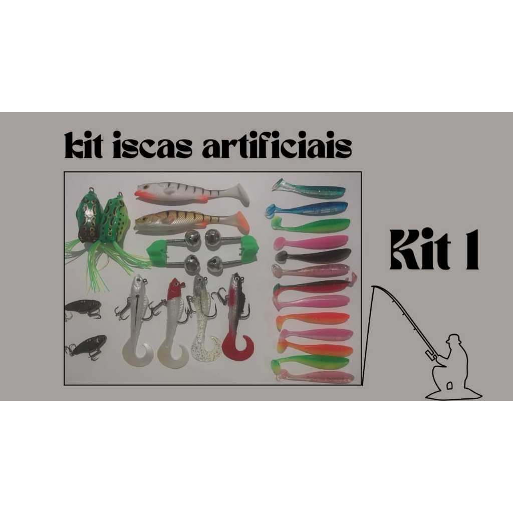 Kit de Iscas Artificiais para Pesca – Alto Desempenho para Diversos ...