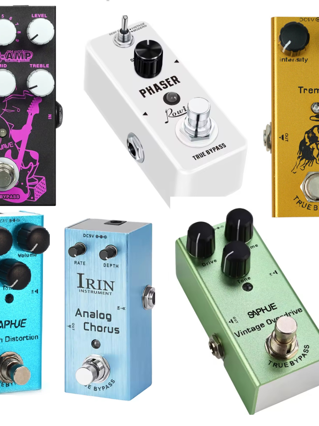 PEDAL DISTORÇÃO MINI AMPLE DRIVE CHORUS PHASER COMPRESSOR E TREMOLO ...