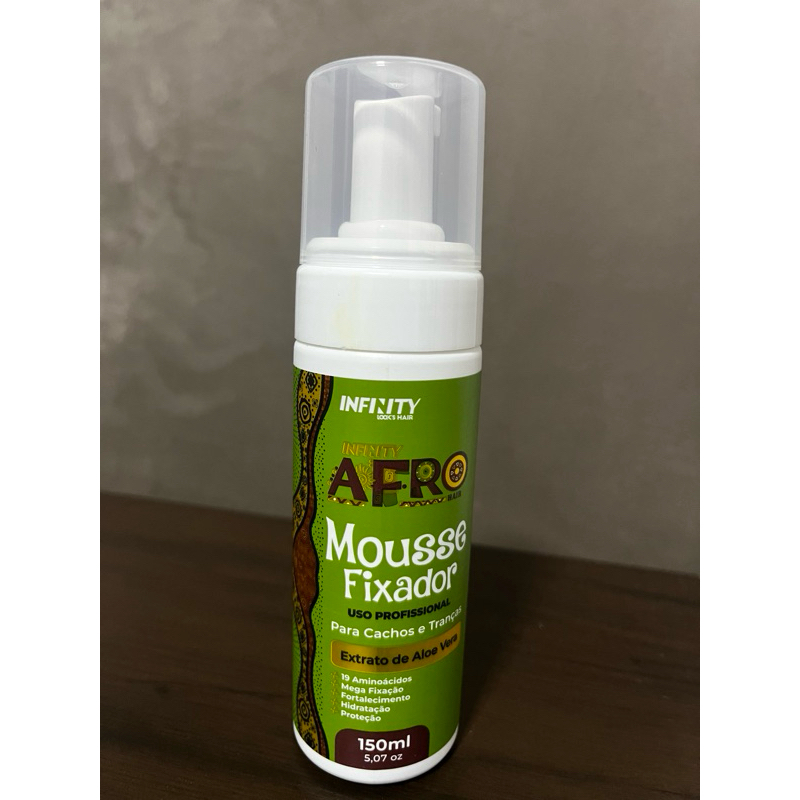 Mousse Fixador USO PROFISSIONAL Para Cachos e Tranças 150ml Infinity ...
