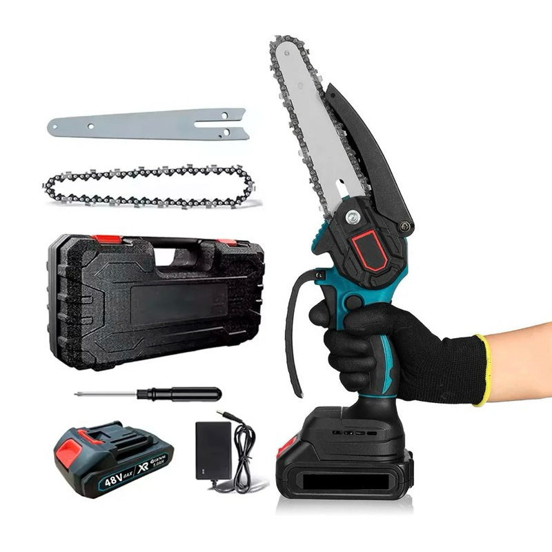 Motosserra Elétrica 48V Recarregável Bivolt Portátil Starmega