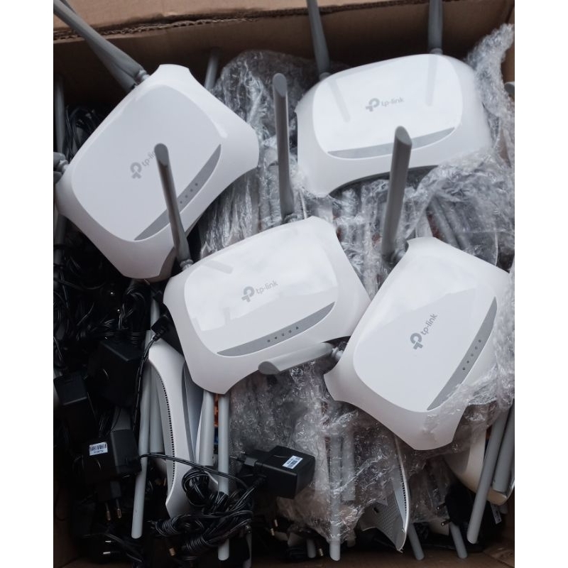 Kit 10 Roteador Tp-Link 300Mbps TL-WR840N e TL-WR849N e fontes branquinhos limpos testados