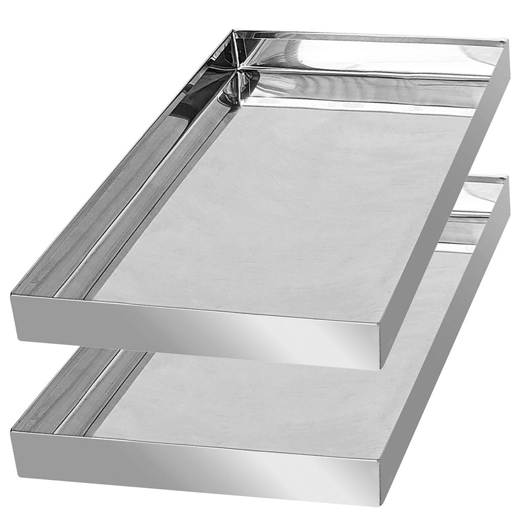 Bandeja Inox 40x30cm Para Açougue Expositora Freezer Padaria