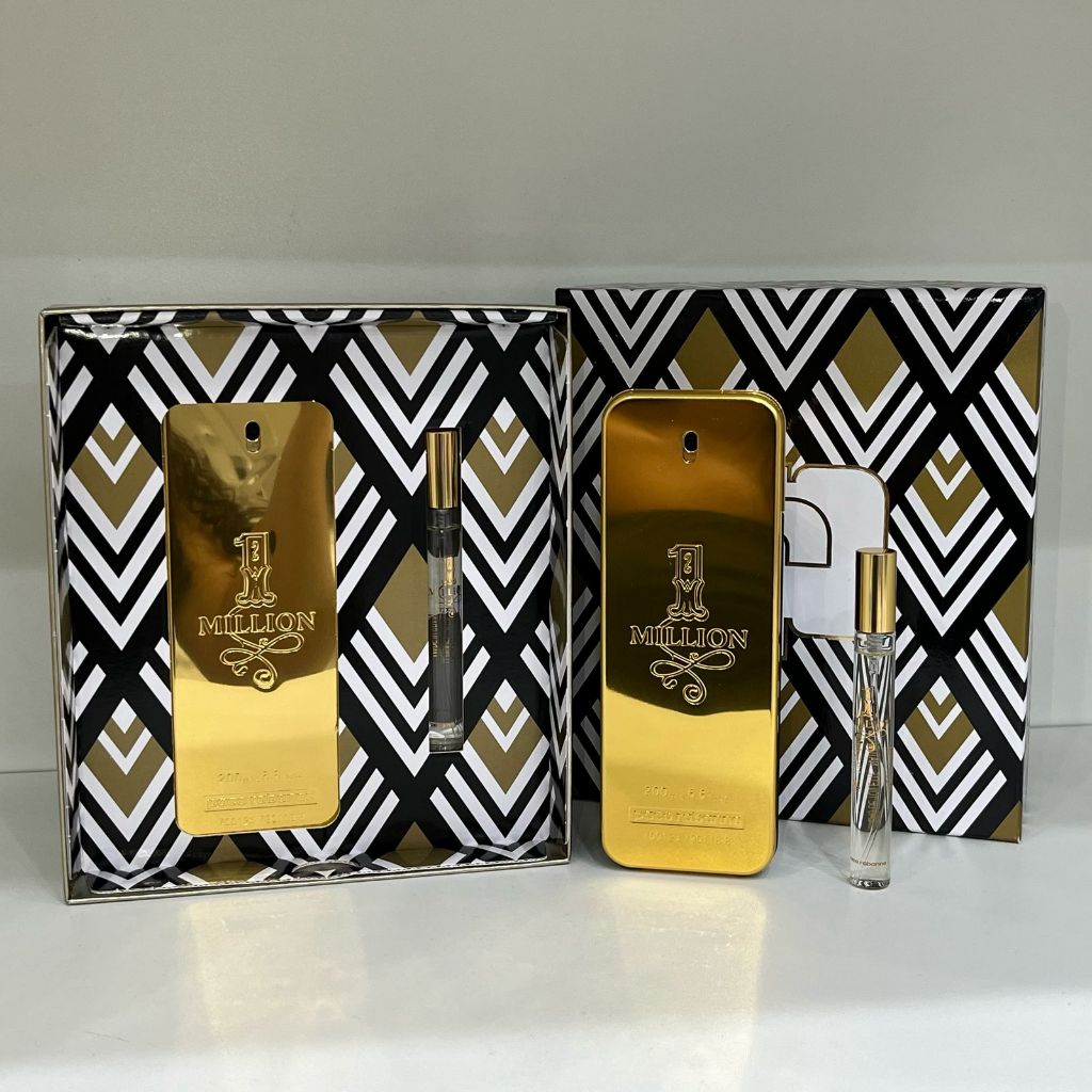 KIT PACO RABANNE 1MILLION EDT 200ML+TRAVEL SPRAY 10ML | Shopee Brasil