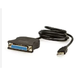 Cabo Conversor Usb Para Porta Paralela Db25 Fêmea