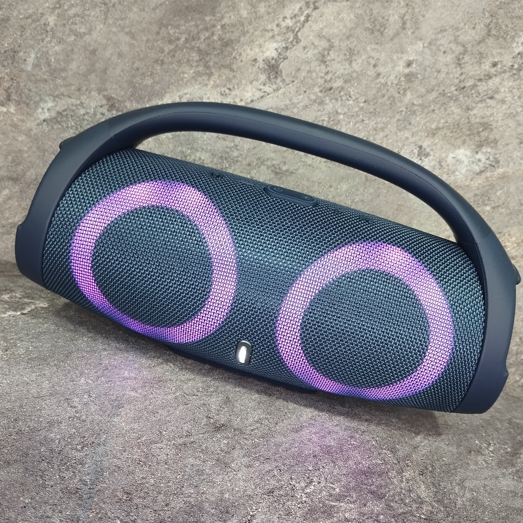 CAIXA DE SOM PORTÁTIL ESTILO BOOMBOX INOVA ORIGINAL - LUZES RGB ...