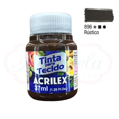 TINTA TECIDO RUSTICO - 896 ACRILEX | Shopee Brasil
