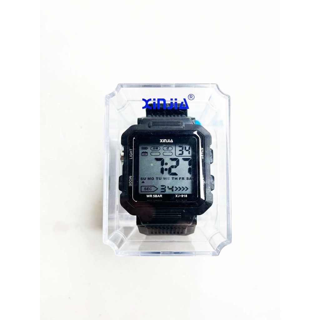Relógio Masculino Digital Xinjia X-918 Prova d'água Esportivo Pra