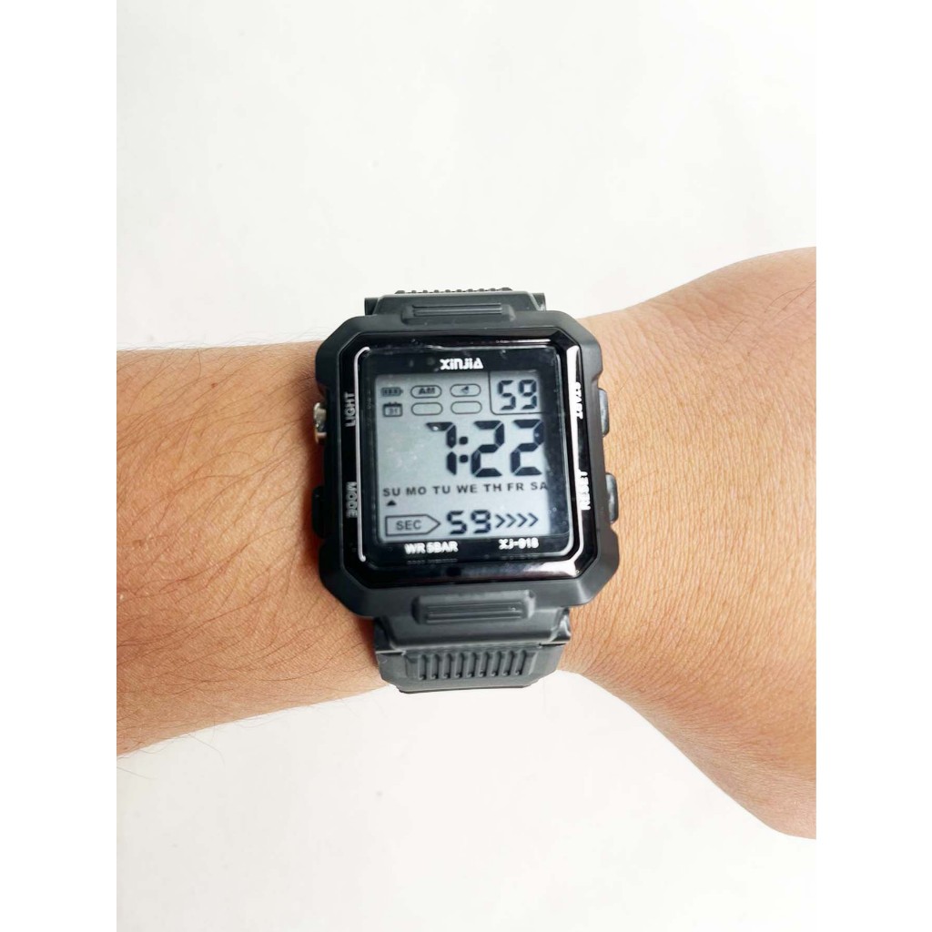 スイマー Relógio Masculino Digital Xinjia X-918 Prova d'água Esportivo Pra
