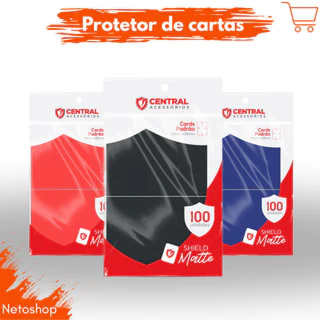 Shield – Matte / Central Shield / Sleeve / Protetor de cartas em Oferta na Shopee