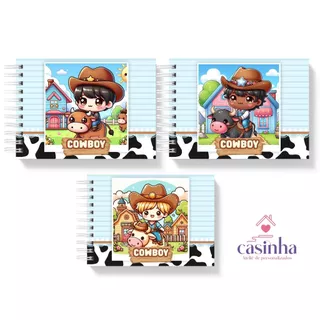 Livro de Colorir Cowboy  50 paginas folha grossa capa dura em Oferta na Shopee
