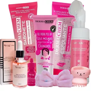kit limpeza de pele profunda rosa mosqueta skin care completo na Promo