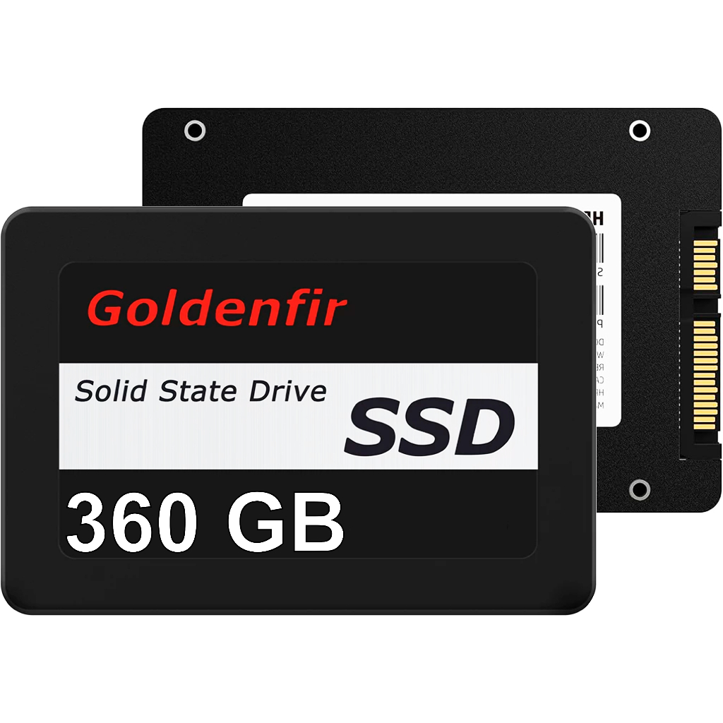 SSD Sata Goldenfir Original 240GB, 256GB e 360GB Branco\Preto - PC, AIO, Notebook Alta Velocidade