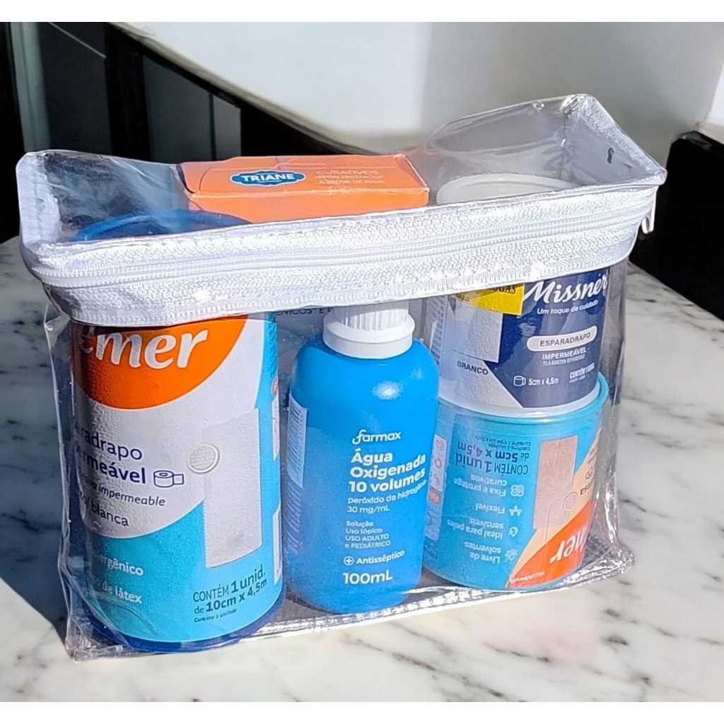 Kit 50 Estojo Necessaire Pvc Transparente Com Zíper 18x15x5