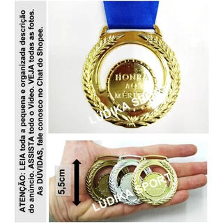 7 a 15 Medalha 5,5cm Modelo C5 Metal {Personalizo} Futsal Kairós Batalha Bíblica Sinuca Aniversar