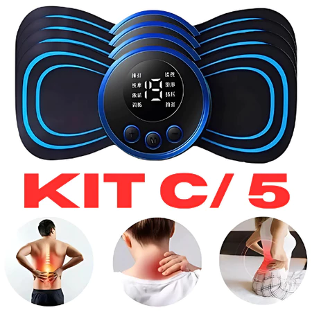 Mini Massageador Elétrico De Pescoço Perna Pés Costas Portátil Recarregável Cervical EMS Relaxante muscular
