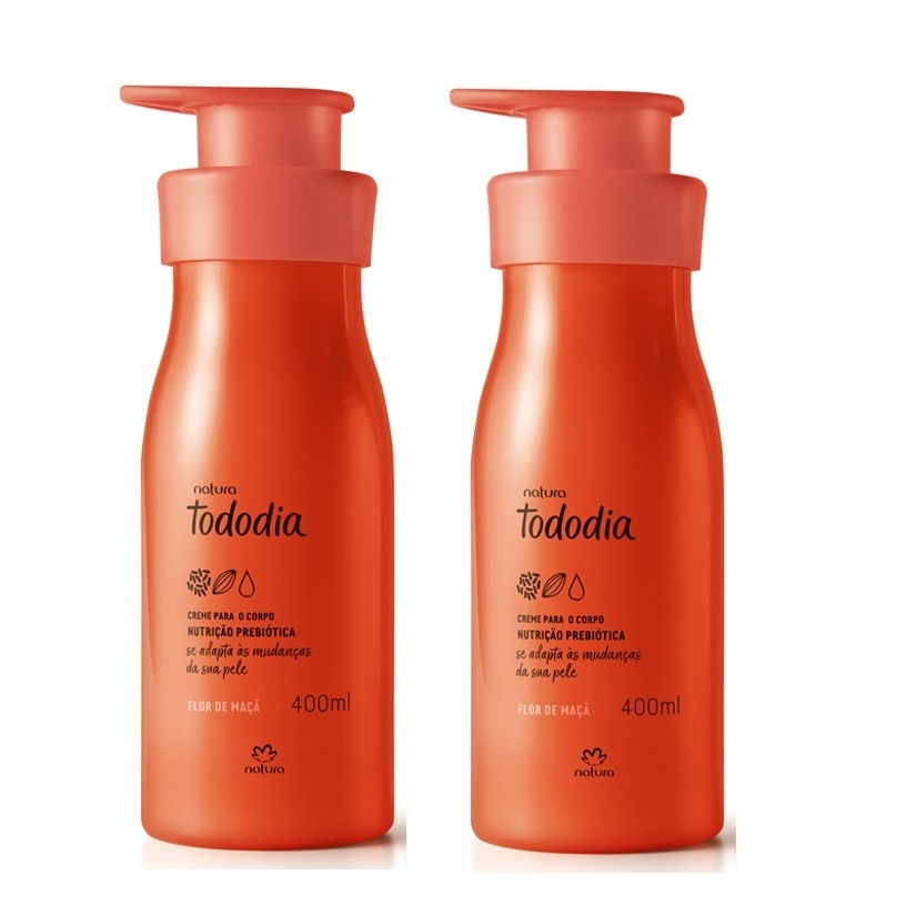 Kit dois cremes hidratantes para o corpo Natura Tododia Flor de Maçã ...