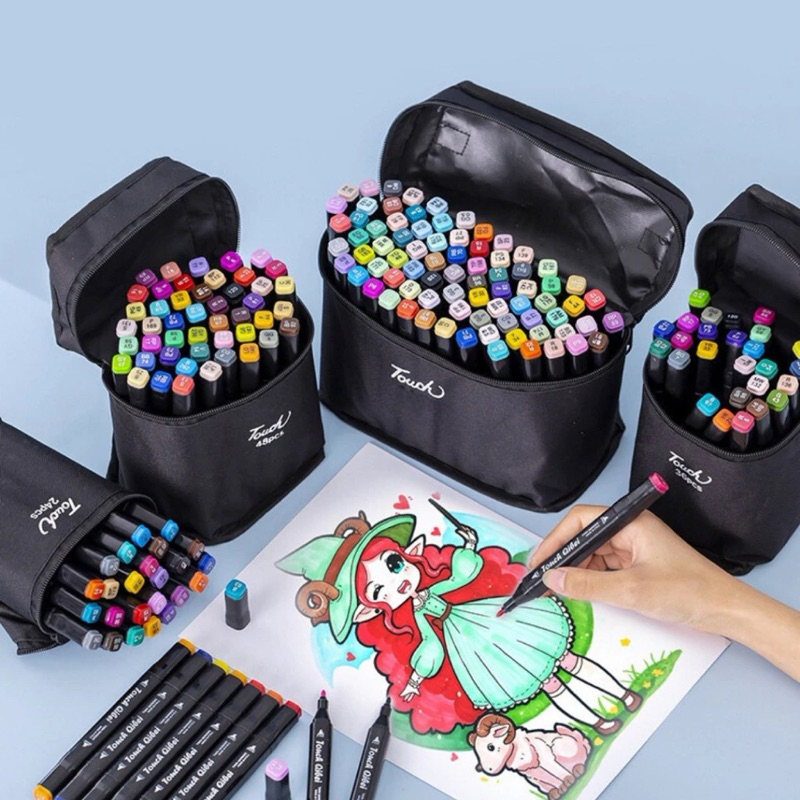 Canetas Touch 24 cores - Canetinhas de colorir | Shopee Brasil