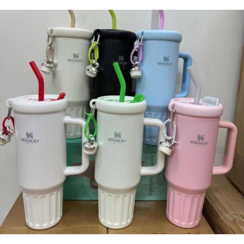 Novo 2025 Copo Térmico Inox Portátil 1200ml/1.2L Garrafa Térmica Inoxidável com Tampa e Canudo