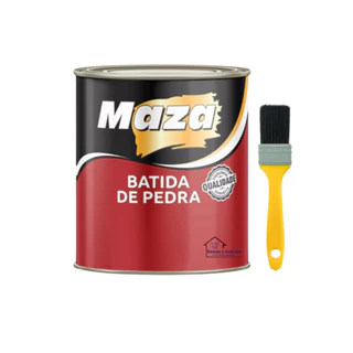 Kit Batida de Pedra 900ml Maza + Pincel em Oferta na Shopee
