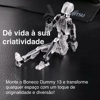 Boneco Articulado Dummy 13 para Artistas - Modelo 3D 14cm com Acessórios, Presente Criativo