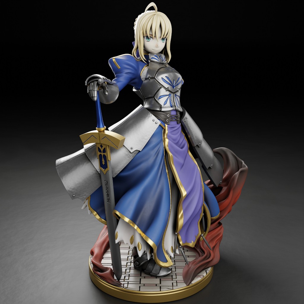 Action Figure Artoria Pendragon (Saber) – Fate Series | Colecionável ...