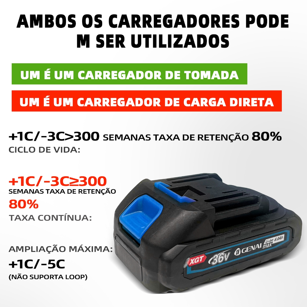 シンイチ Bateria Li-inon 68v 6000mah 6.0Ah Makita Motosserra Parafuradeira