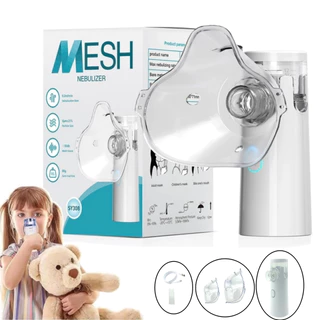 Nebulizador para Asma em Casa e Viagem | Portátil Ultrassônico Silencioso Adulto Infantil | Kit com 2 Máscaras em Oferta na Shopee