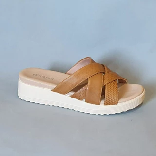 Tamanco Usaflex Salto Plataforma Couro em Oferta na Shopee